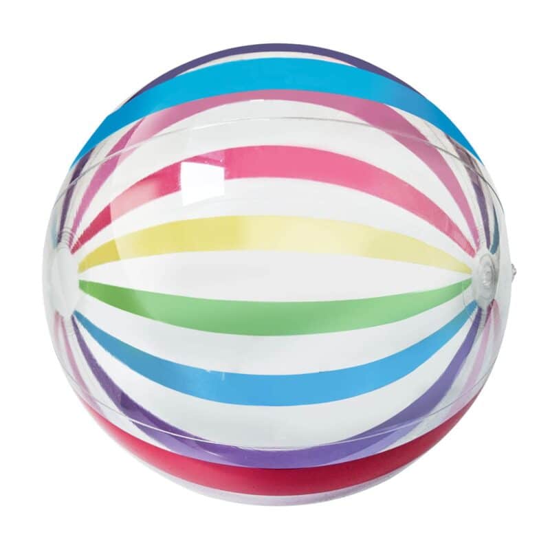 16" Multi-Color Stripe Beach Ball - 1