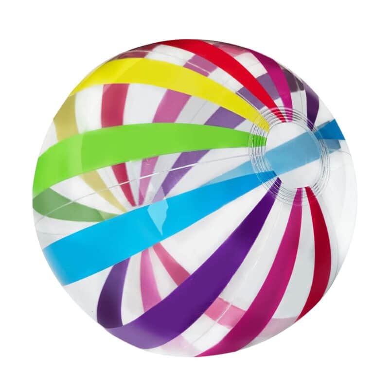 16" Multi-Color Stripe Beach Ball - 3