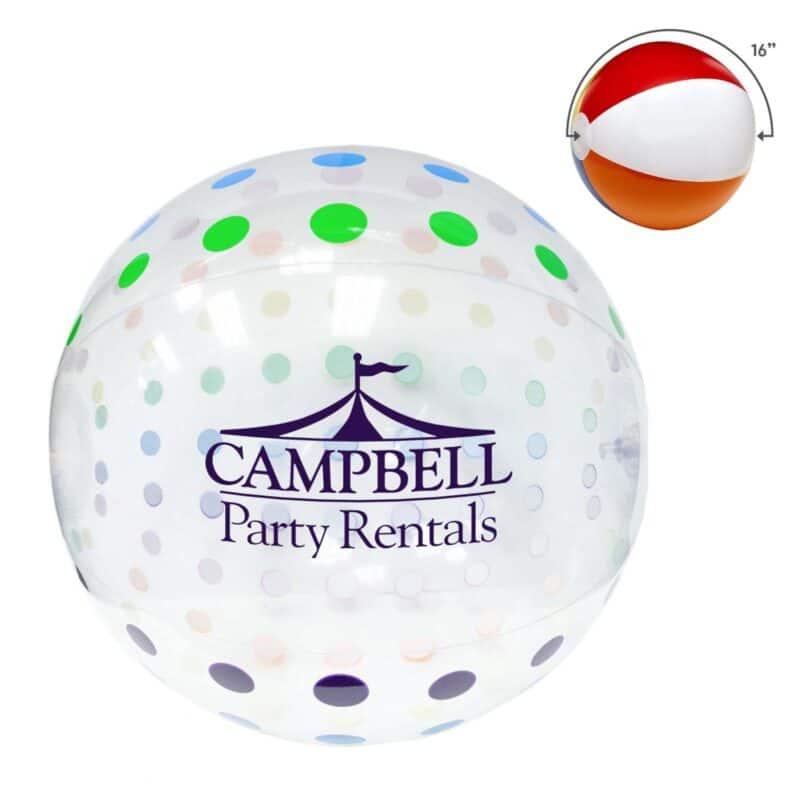 16" Polka Dot Beach Ball - 2