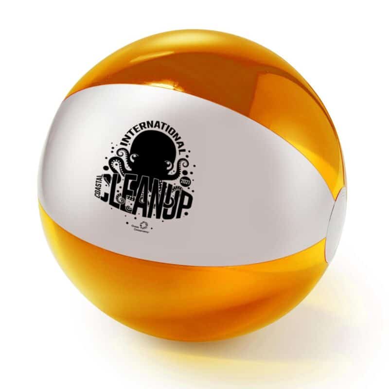 16'' Translucent Two Tone Beach Ball - 1