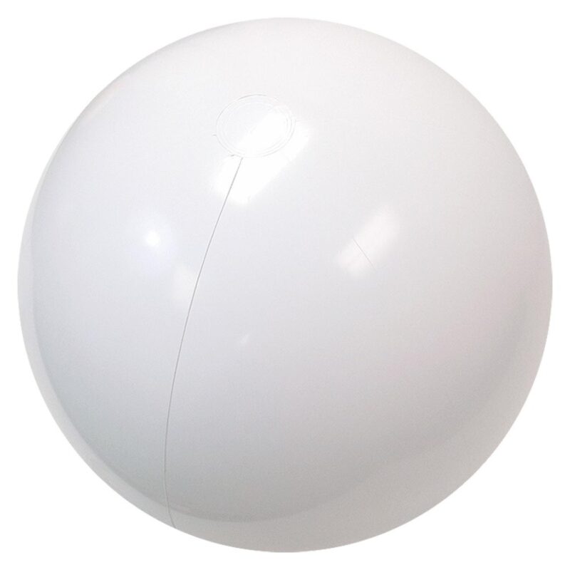 36" Inflatable Solid White Beach Ball - 1