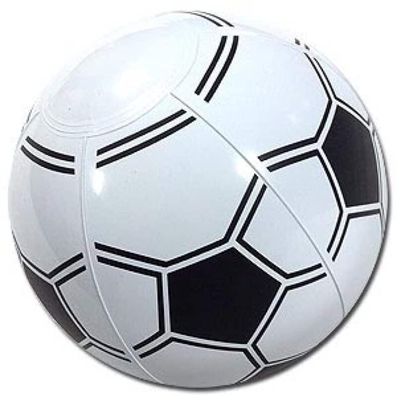 6" Inflatable Soccer Beach Ball - 1