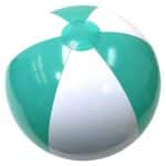 Inflatable Teal/White Beach Ball (16")