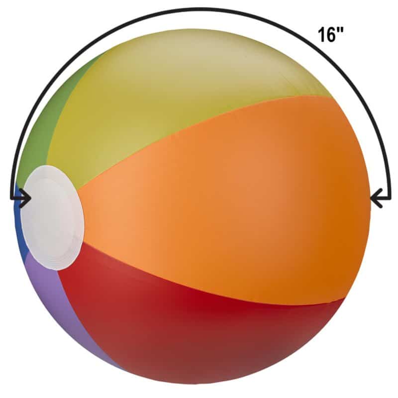 16" Rainbow Beach Ball - 4