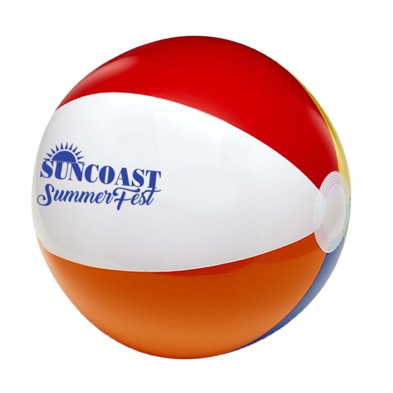 16" Six Color Beach Ball - 3