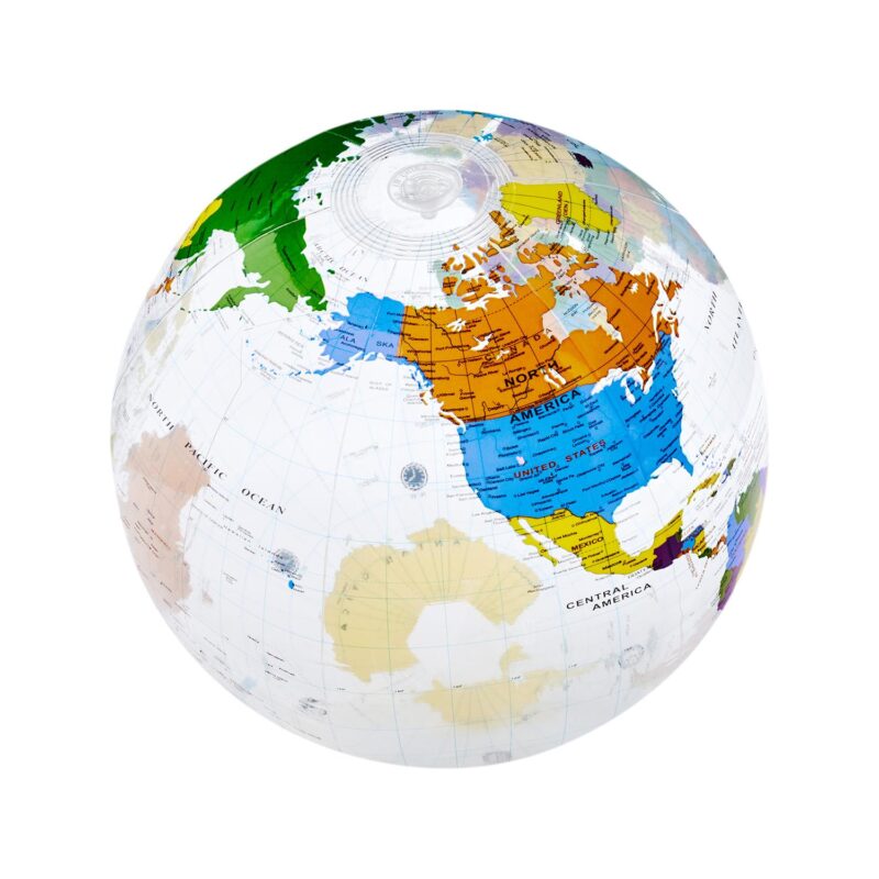 16" World Globe Beach Ball - 1