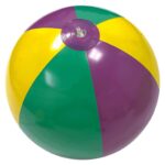 16"Deflated Inflatable Mardi Gras Beach Ball - 3