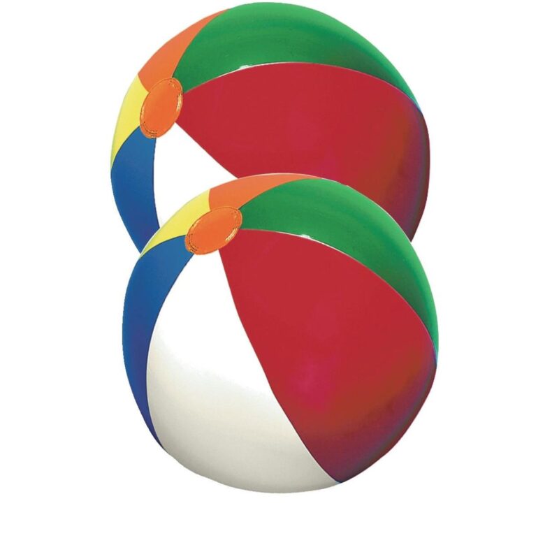 24" Beach Ball w/Multi-Colored or Patriotic Panels - 2