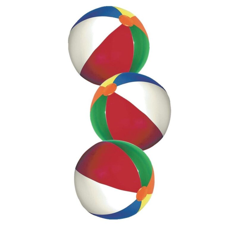 Mini Beach Ball w/Multi-Colored Panels - 1