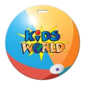 Beach Ball Shaped Luggage Tag